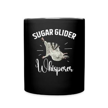Planeur à tête courte Planeur à sucre - Mug uni - noir - Devant