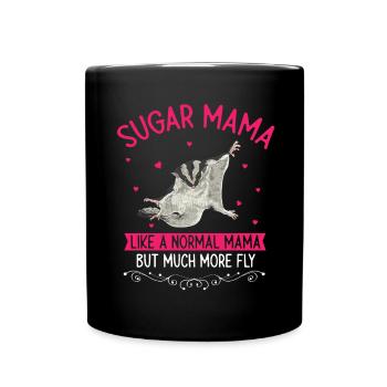 Short-headed glider Sugar Glider - Full Colour Mug - black - Front