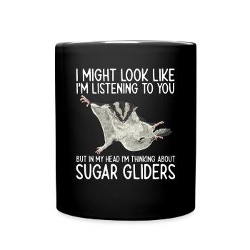 Short-headed glider Sugar Glider - Full Colour Mug - black - Front
