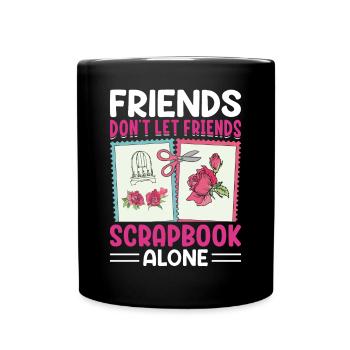 Scrapbooking Scrapbooker - Tasse einfarbig - Schwarz - Vorne