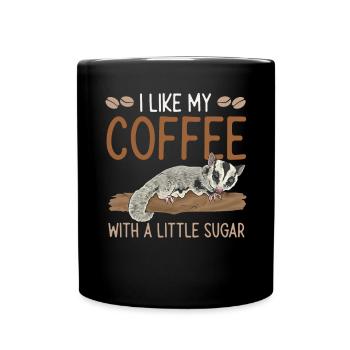 Short-headed glider Sugar Glider - Full Colour Mug - black - Front