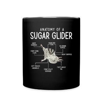 Short-headed glider Sugar Glider - Full Colour Mug - black - Front