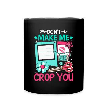 Scrapbooking Scrapbooker - Tasse einfarbig - Schwarz - Vorne