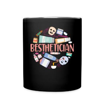 Cute Licensed Esthetician Skincare - Tasse einfarbig - Schwarz - Vorne