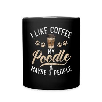 Poodle Gifts - Tasse einfarbig - Schwarz - Vorne