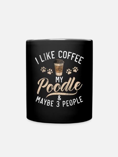 Poodle Gifts - Tasse einfarbig - Schwarz