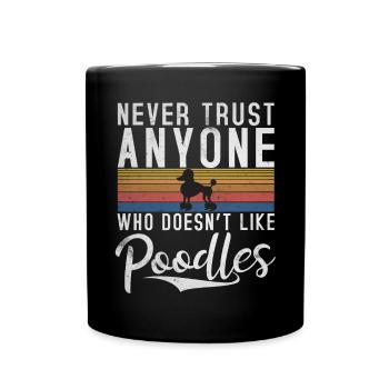 Cadeaux Caniche - Mug uni - noir - Devant