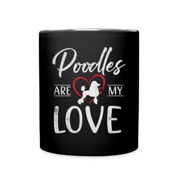 Cadeaux Caniche - Mug uni - noir - Devant