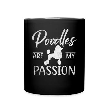 Poodle Gifts - Tasse einfarbig - Schwarz - Vorne