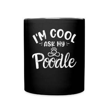 Poodle Gifts - Tasse einfarbig - Schwarz - Vorne