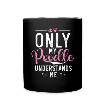 Cadeaux Caniche - Mug uni - noir - Devant