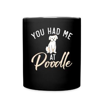 Poodle Gifts - Tasse einfarbig - Schwarz - Vorne