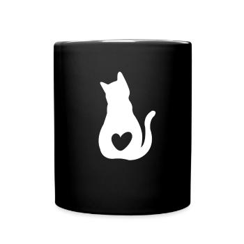 Cat Puppy Cats Hearts Baby Cat Owner - Cat Lover C - Full Colour Mug - black - Front