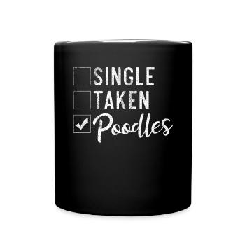 Poodle Gifts - Tasse einfarbig - Schwarz - Vorne