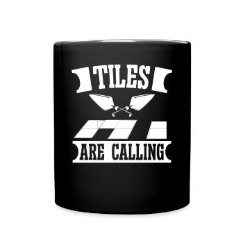 Tile Layers Tiles Are Calling Floor Layer Tiles - Full Colour Mug - black - Front