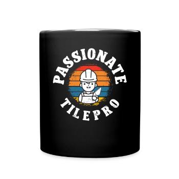 Tile Passionate Tile Pro Flooring - Full Colour Mug - black - Front