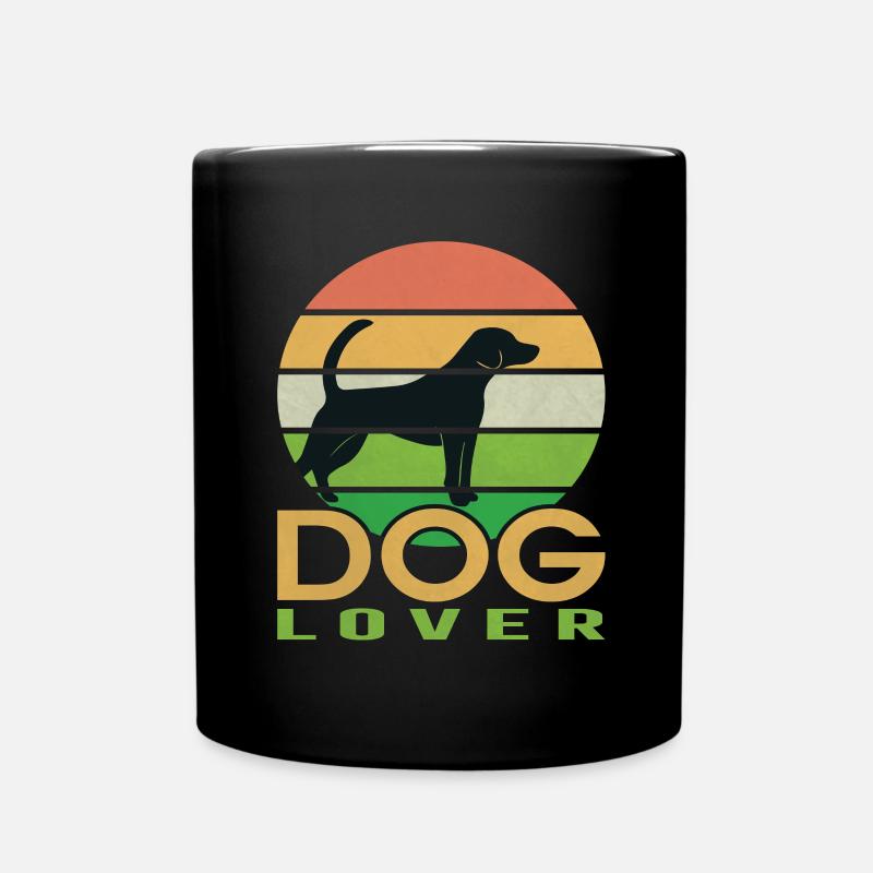 Dog Lover - Tasse einfarbig - Schwarz