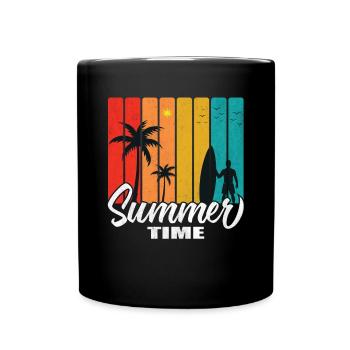 Heure d'été - Mug uni - noir - Devant
