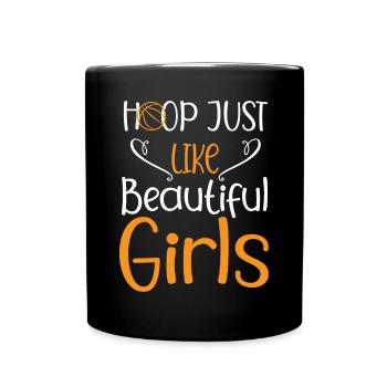 Basketball Spruch Motiv I Basketballer - Tasse einfarbig - Schwarz - Vorne