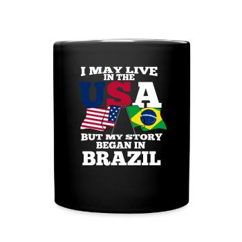 Brazil - Full Colour Mug - black - Front
