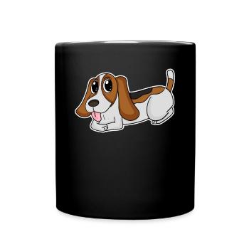 Basset Hound Dog Races Dog Dogs - Mug uni - noir - Devant