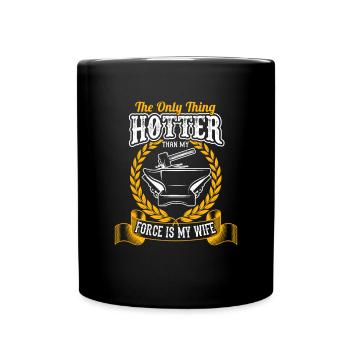 Blacksmith Funny Forge Hammer Workwear Blacksmith - Full Colour Mug - black - Front