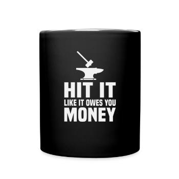 Blacksmith Funny Forge Hammer Workwear Blacksmith - Full Colour Mug - black - Front