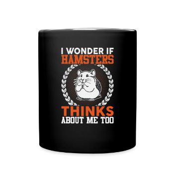 Hamster Pet Owner Animal Boys Girls Cute Hamster - Full Colour Mug - black - Front