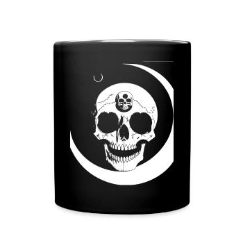 Horreur Crâne Crâne Art Crâne Gothique Heavy Metal - Mug uni - noir - Devant