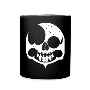 Horreur Crâne Crâne Art Crâne Gothique Heavy Metal - Mug uni - noir - Devant