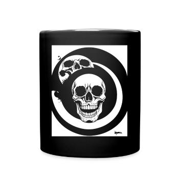 Horreur Crâne Crâne Art Crâne Gothique Heavy Metal - Mug uni - noir - Devant