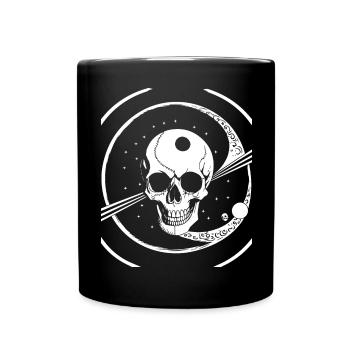Horreur Crâne Crâne Art Crâne Gothique Heavy Metal - Mug uni - noir - Devant