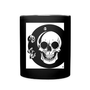 Horreur Crâne Crâne Art Crâne Gothique Heavy Metal - Mug uni - noir - Devant