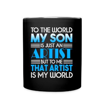 Artist My Artist Is My World - Full Colour Mug - black - Front