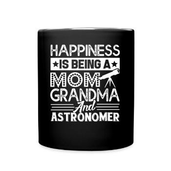 Astronomer Mom Grandma And Astronomer - Full Colour Mug - black - Front