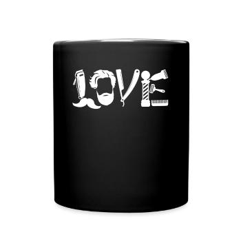 Barber Love Barber - Full Colour Mug - black - Front