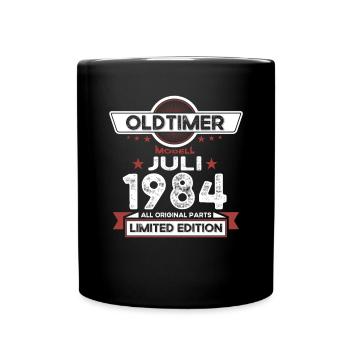 39th Birthday Man Oldtimer Juillet 1984 - Mug uni - noir - Devant