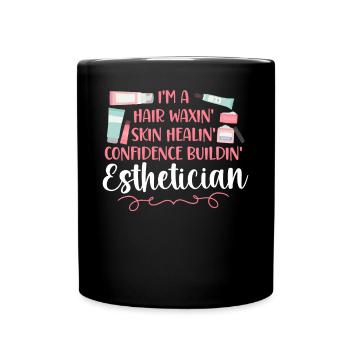 Cute Licensed Esthetician Skincare - Tasse einfarbig - Schwarz - Vorne