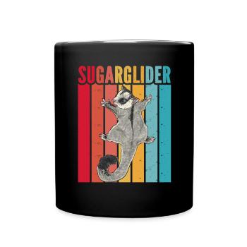 Short-headed glider Sugar Glider - Full Colour Mug - black - Front
