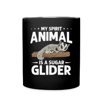 Short-headed glider Sugar Glider - Full Colour Mug - black - Front