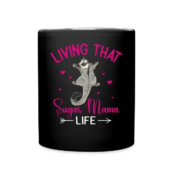 Short-headed glider Sugar Glider - Full Colour Mug - black - Front