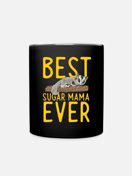Kurzkopfgleitbeutler Sugar Glider - Tasse einfarbig - Schwarz