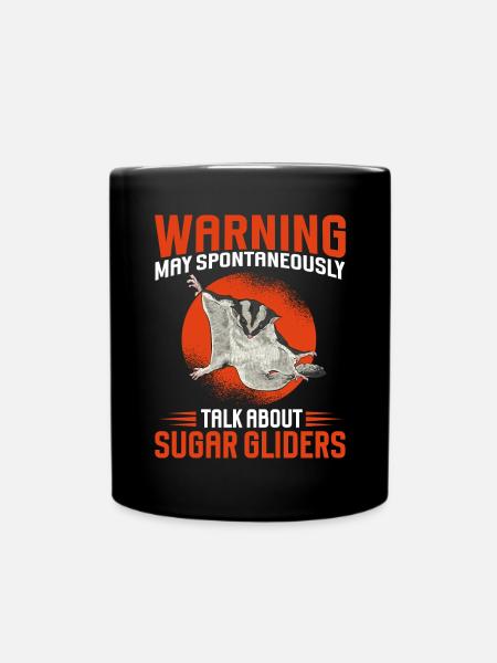 Kurzkopfgleitbeutler Sugar Glider - Tasse einfarbig - Schwarz