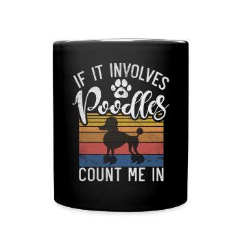 Cadeaux Caniche - Mug uni - noir - Devant
