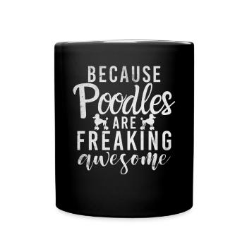 Poodle Gifts - Tasse einfarbig - Schwarz - Vorne