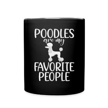 Poodle Gifts - Tasse einfarbig - Schwarz - Vorne