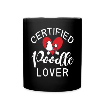 Poodle Gifts - Tasse einfarbig - Schwarz - Vorne