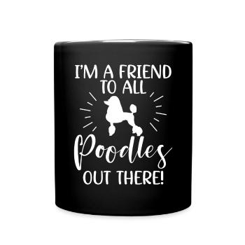 Cadeaux Caniche - Mug uni - noir - Devant