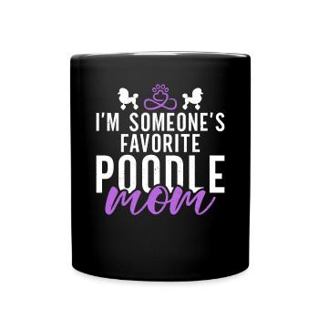 Cadeaux Caniche - Mug uni - noir - Devant