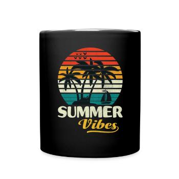 Sailing Sailors Summer Vibes Sailor Gifts - Mug uni - noir - Devant